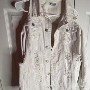 White demin jacket